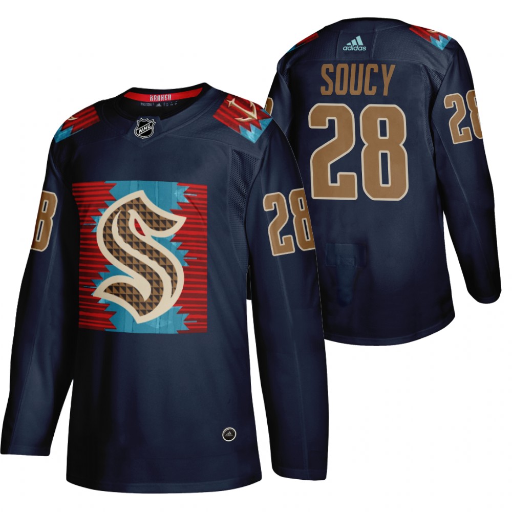 Kraken Carson Soucy Karuk Art-inspired Blue Indigenous Peoples Night Jersey
