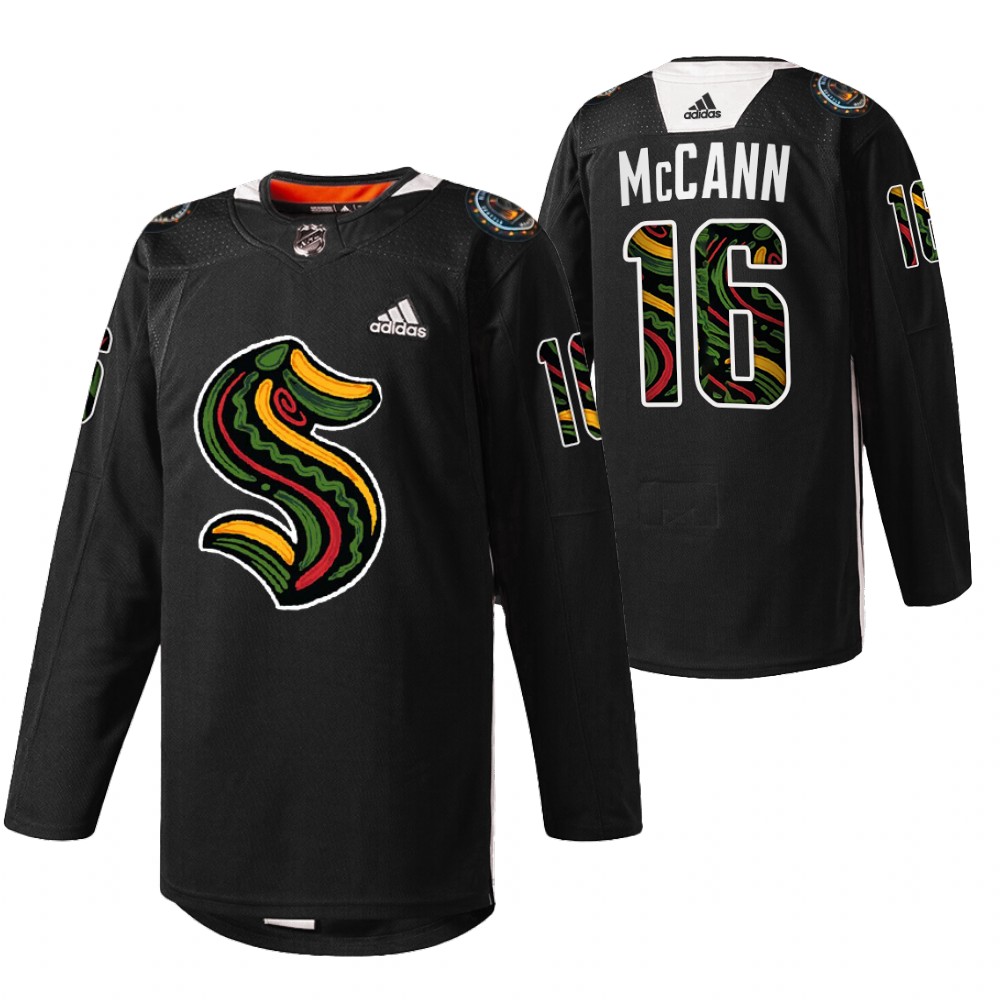 Kraken Jared McCann Black History Month 2022 Black Limited Edition Jersey