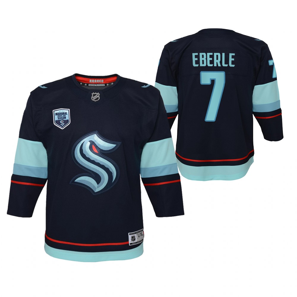 Kraken Jordan Eberle 2021-22 Preseason Patch Jersey Youth Open Win