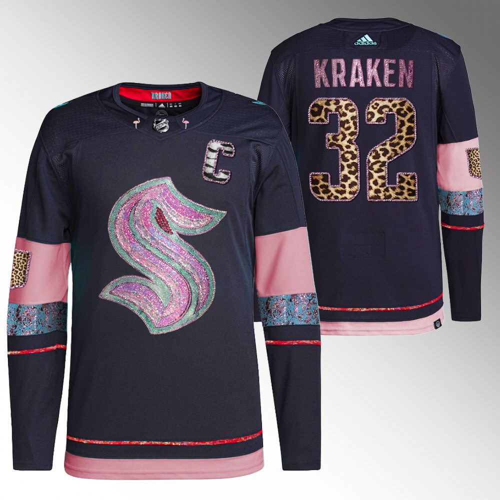 Kraken MGK Leopard Print Jersey Navy Diamond Limited