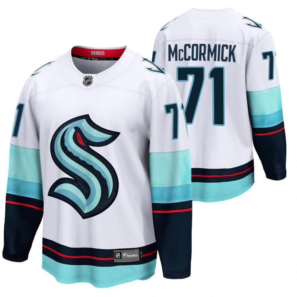 Kraken Max McCormick Jersey Away White Player Men