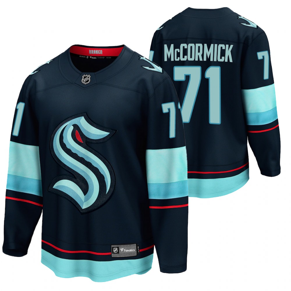 Kraken Max McCormick Jersey Home Navy Player Men