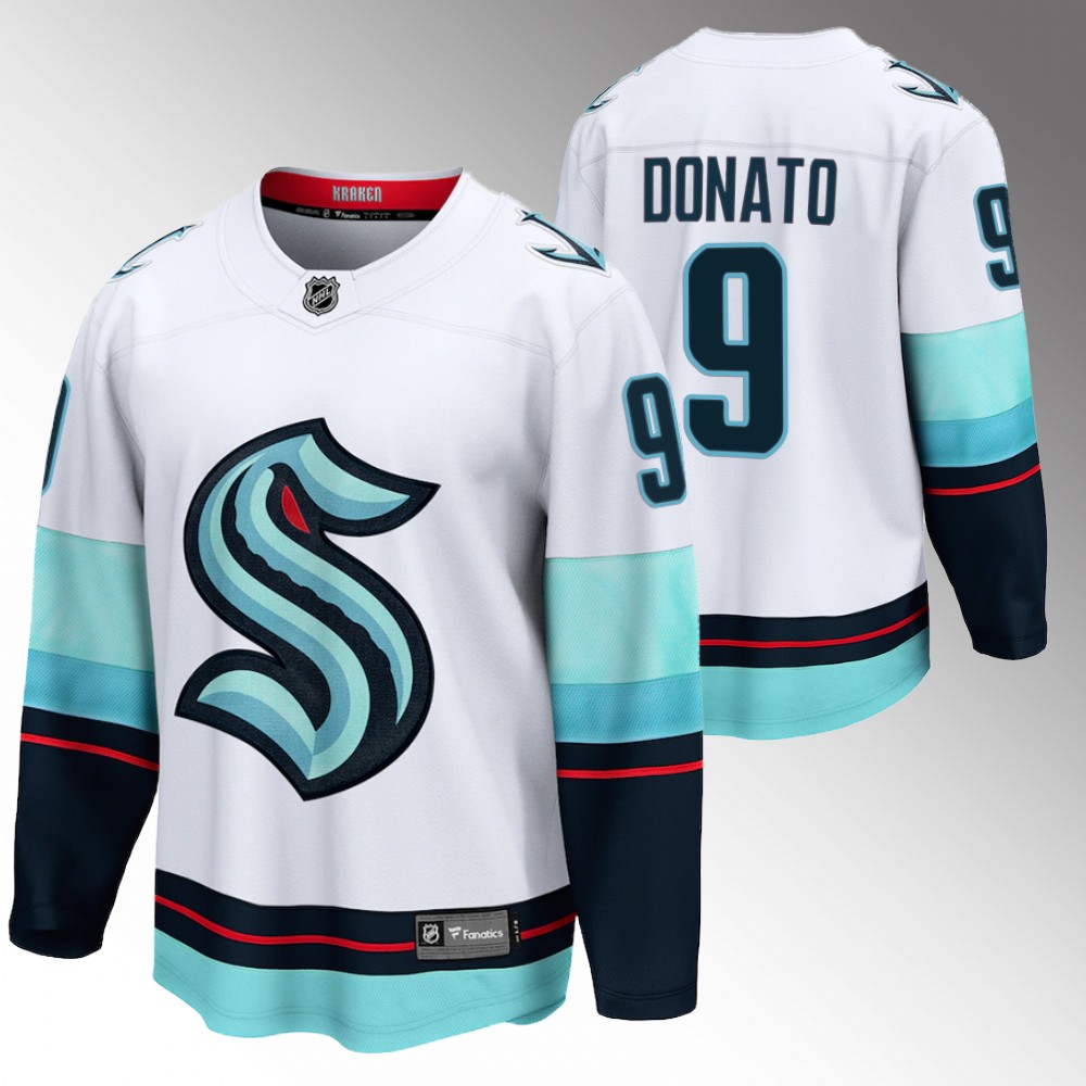 Kraken Ryan Donato Jersey Away White Breakaway Player Men