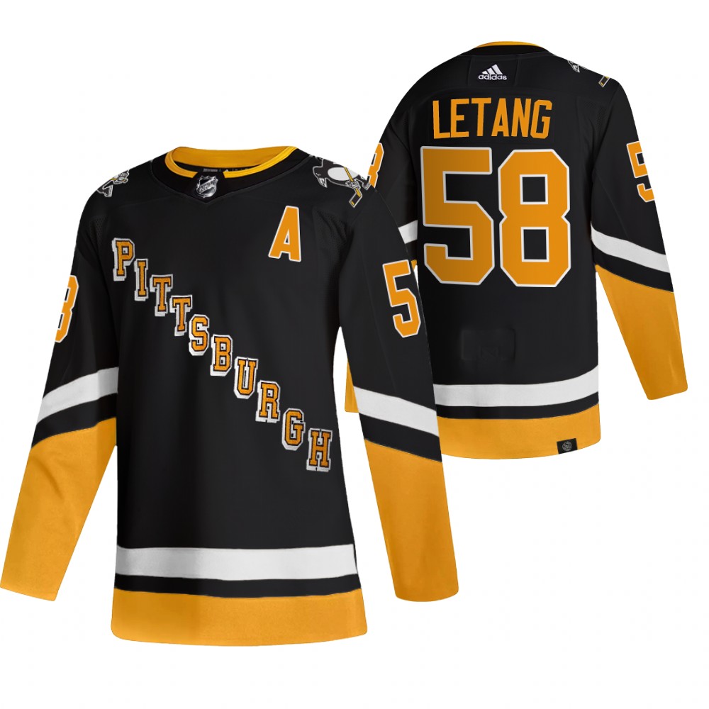 Kris Letang 2021-22 Pittsburgh Penguins Black Third Primegreen Authentic Jersey