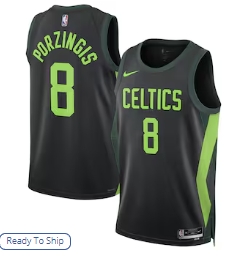 Kristaps Porzingis Boston Celtics Nike Unisex 202425 Swingman Player Jersey - City Edition - Black