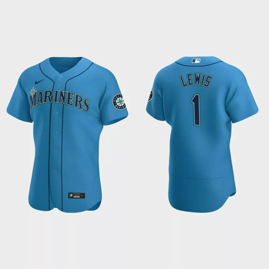 Kyle Lewis #1 Seattle Mariners Authentic Alternate Jersey – Royal