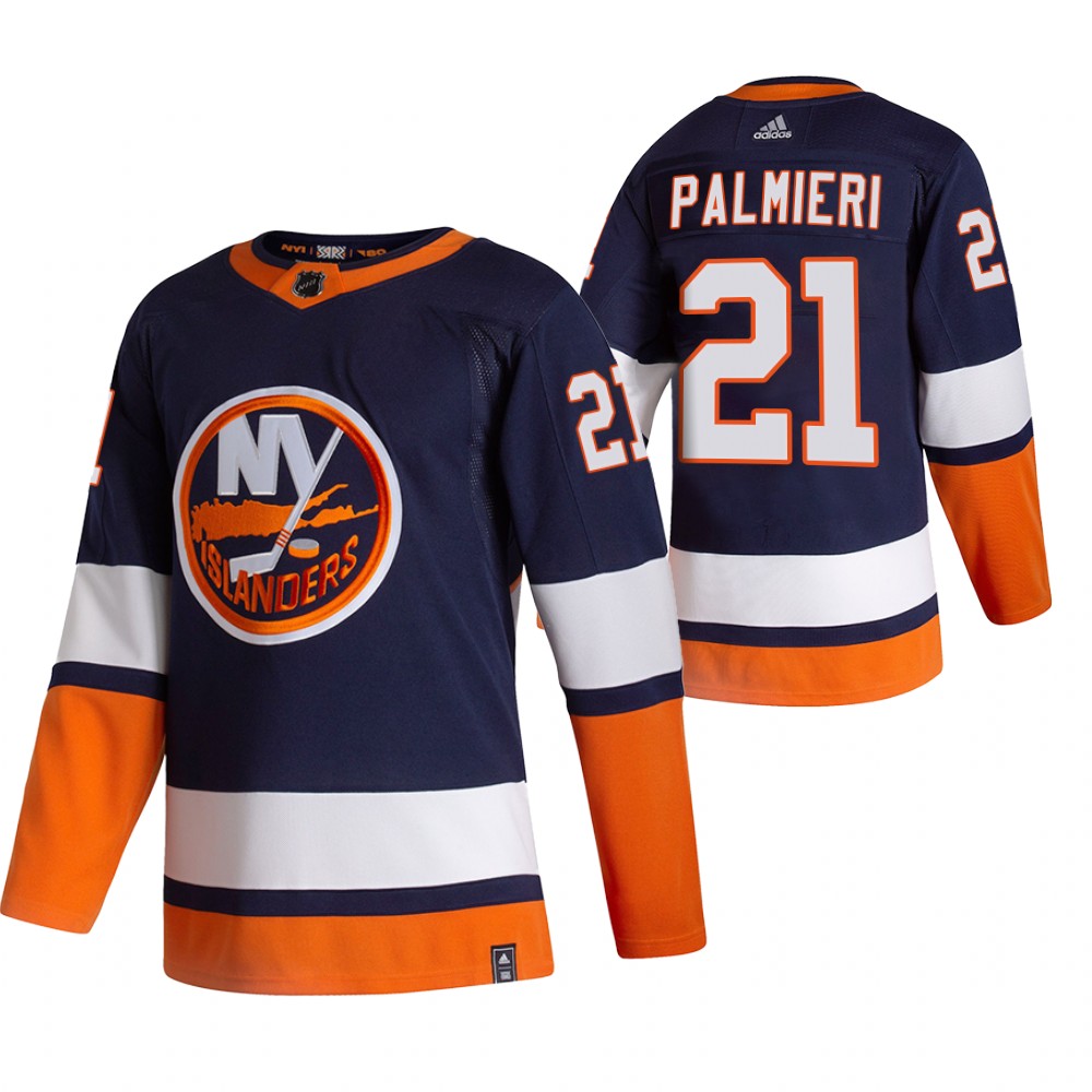 Kyle Palmieri New York Islanders 2021 Reverse Retro Blue Men Jersey Special Edition