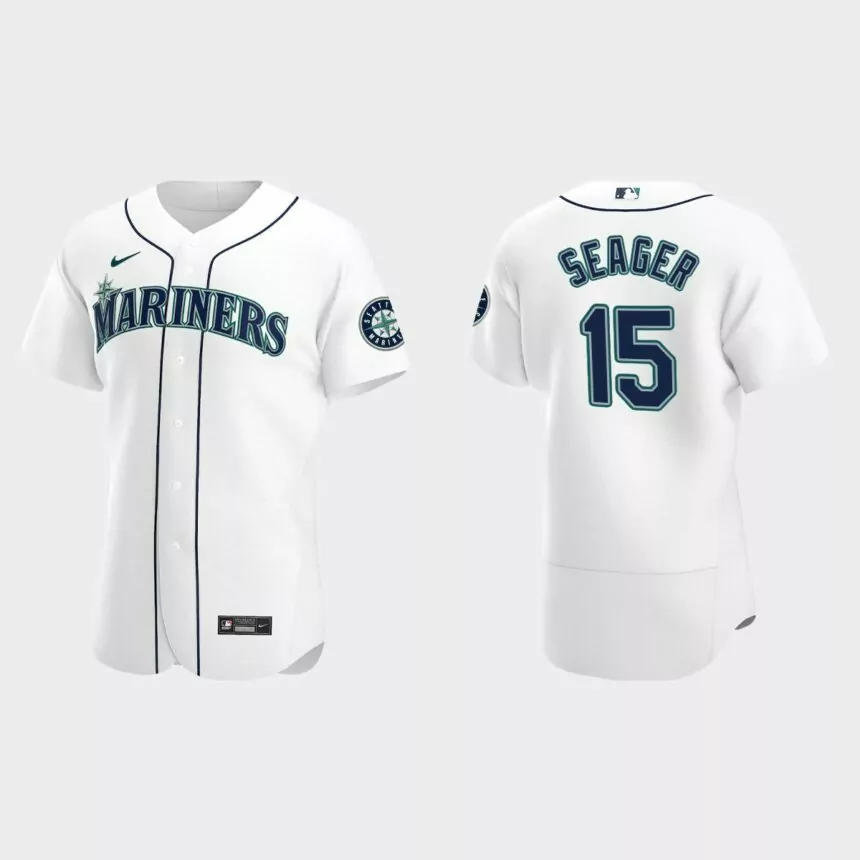 Kyle Seager #15 Seattle Mariners White Authentic 2020 Home Jersey