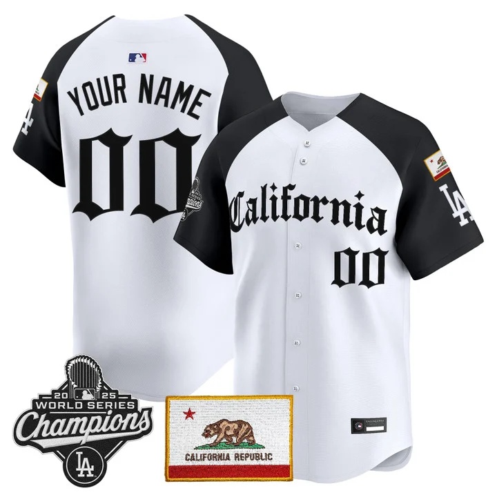 LOS ANGELES DODGERS CALIFORNIA GOTHIC EDITION VAPOR PREMIER LIMITED CUSTOM JERSEY ALTERNATE