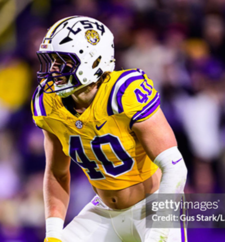 LSU Tigers #40 Whit Weeks Gold F.U.S.E Limited College Football Game Jersey 