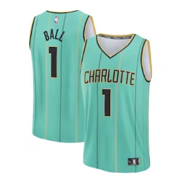 LaMelo Ball Charlotte Hornets Fanatics 2024-25 Fast Break Player Jersey - City Edition - Mint