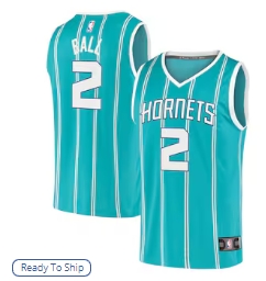 LaMelo Ball Charlotte Hornets Fanatics Fast Break Replica Jersey Teal - Icon Edition