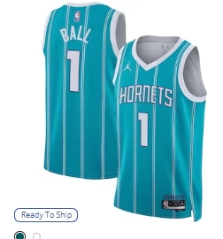 LaMelo Ball Charlotte Hornets Jordan Brand Unisex Swingman Jersey - Icon Edition - Teal