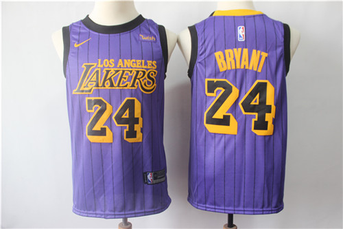Lakers 24 Kobe Bryant Purple 2019 City Edition Nike Swingman Jersey