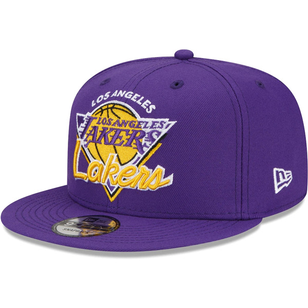 Lakers Purple Snapback Hat --TX