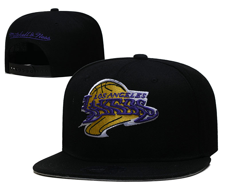Lakers Snapback Hat Black