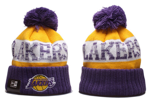 Lakers Team Logo Knit Hat YP