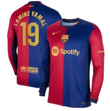 Lamine Yamal Nike Barcelona Home Long Sleeve Jersey 202425