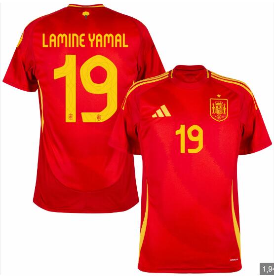 Lamine Yamal Spain 19 UEFA Euro Cup Jersey – The Jersey