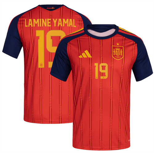 Lamine Yamal Spain National Team adidas 2026 Home Replica Jersey