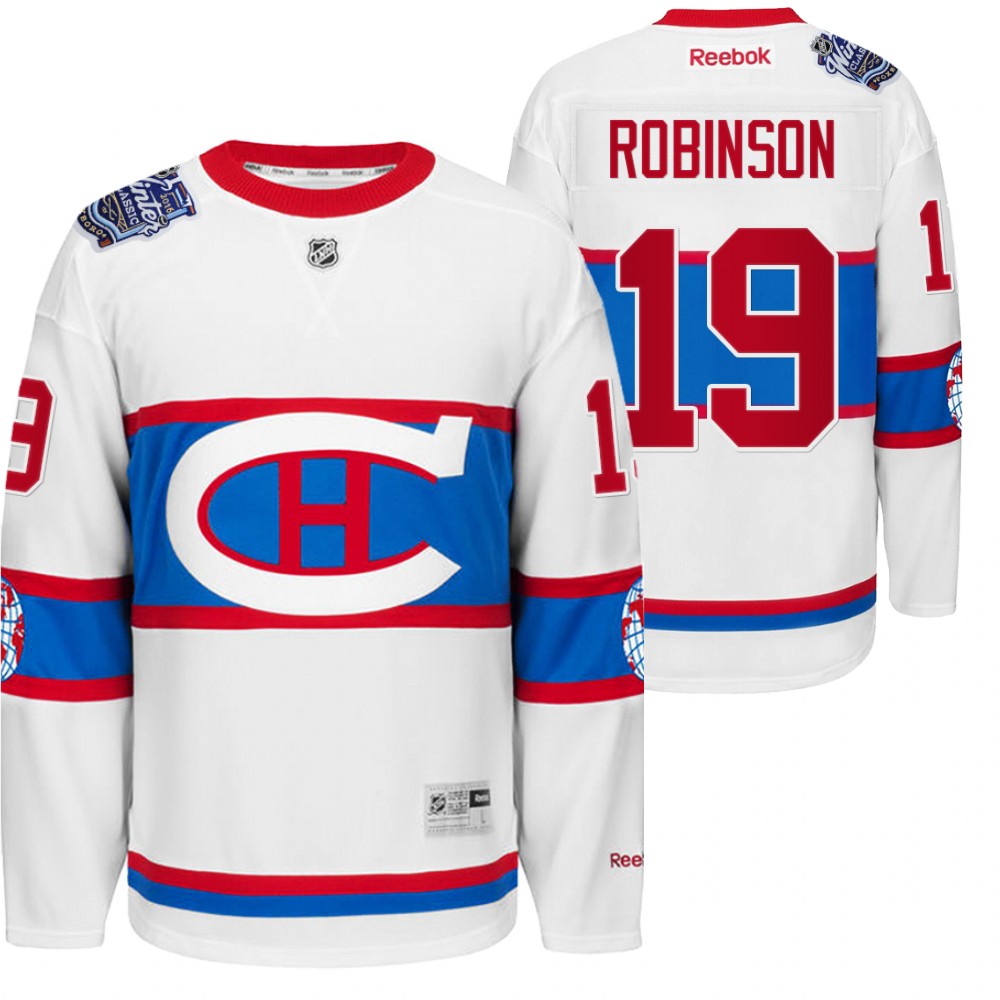 Larry Robinson Montreal Canadiens Throwback to World White Winter Classic Jersey