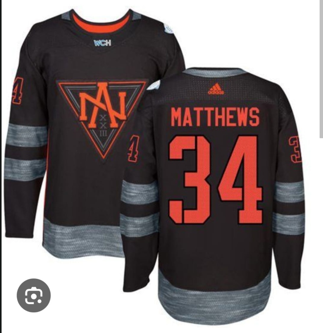 Lasten Team North America Pelipaita 34 MATTHEWS HOCKEY JERSEY
