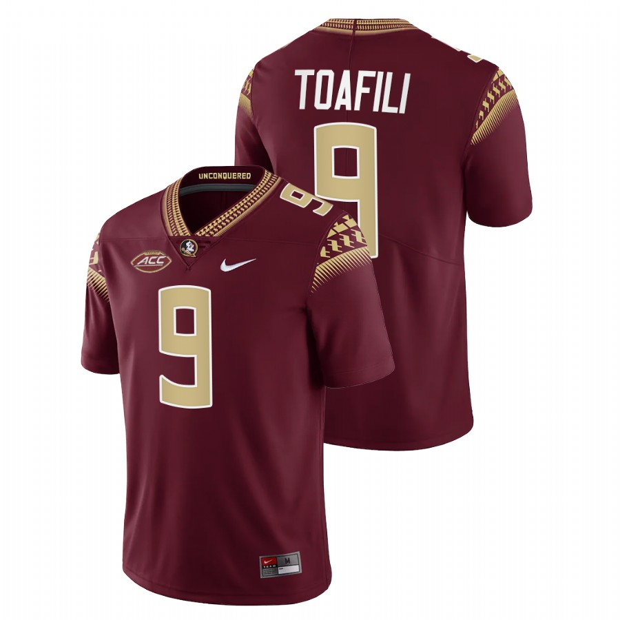 Lawrance Toafili Florida State Seminoles Garnet College Football Game Jersey
