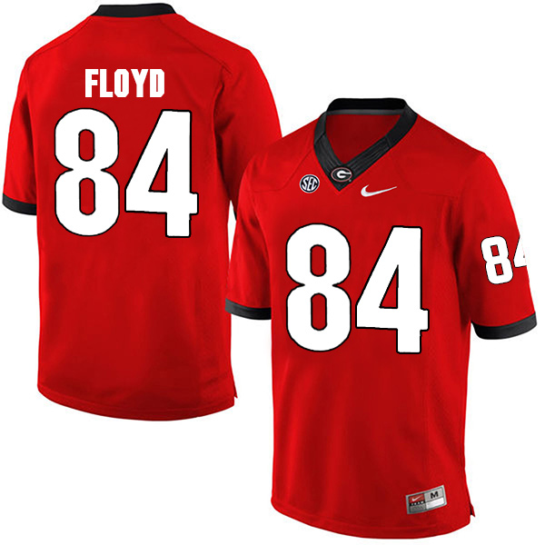 Leonard Floyd Georgia Bulldogs Men's Jersey - #84 NCAA Red Limited Home