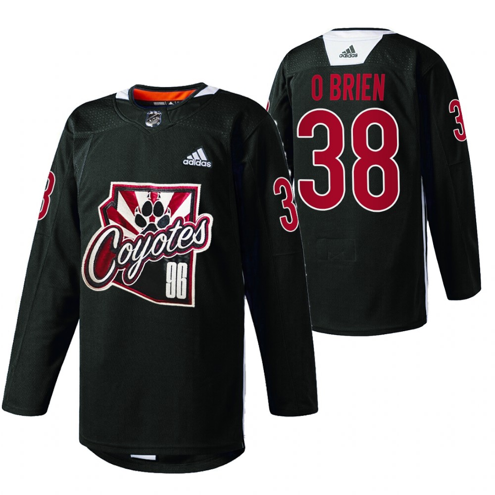 Liam O'Brien Jersey Arizona Coyotes Throwback Night 2021 Black Special