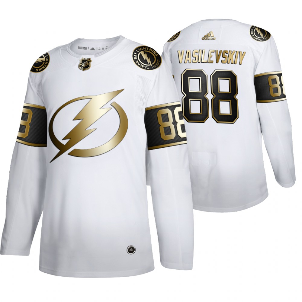 Lightning Andrei Vasilevskiy Men's Authentic NHL Golden Edition Jersey