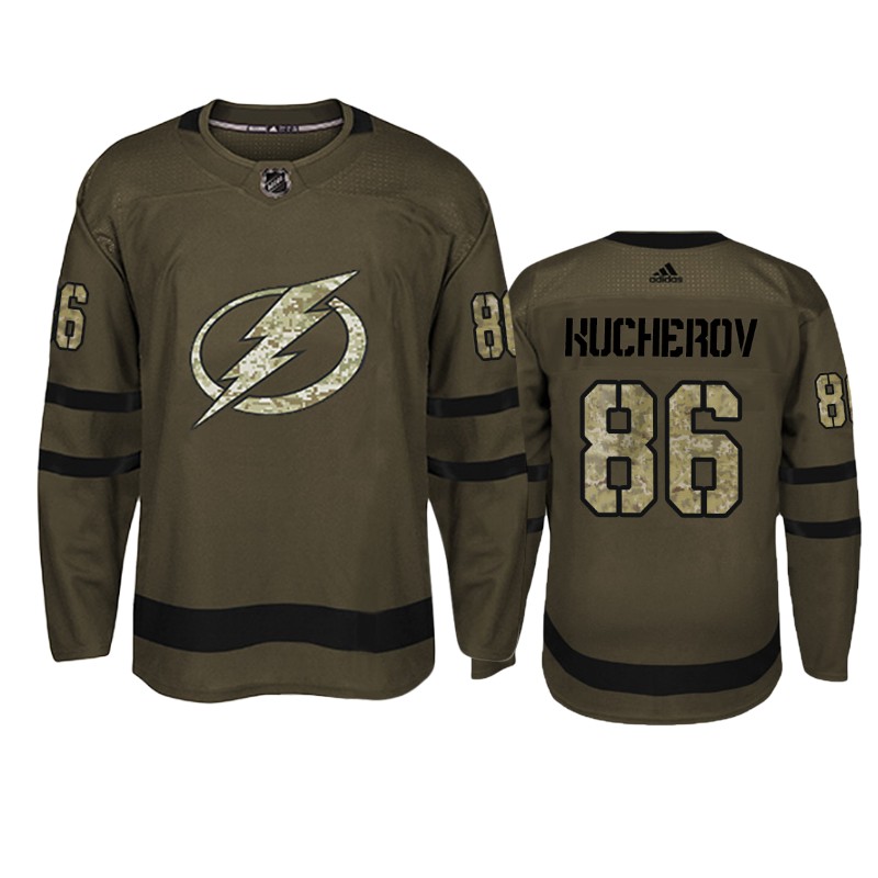 Lightning Nikita Kucherov Camo Military Jersey