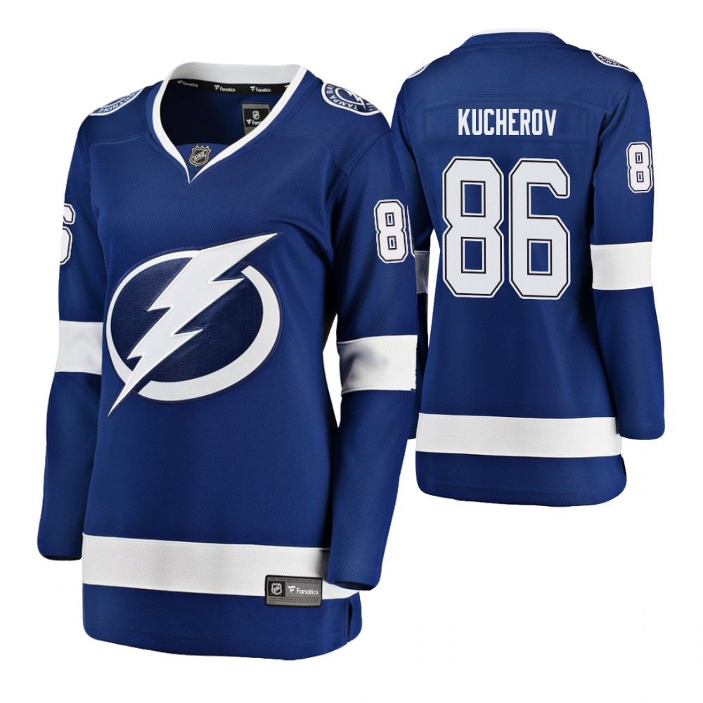 Lightning Nikita Kucherov blue Player Home Breakaway Jersey Women's