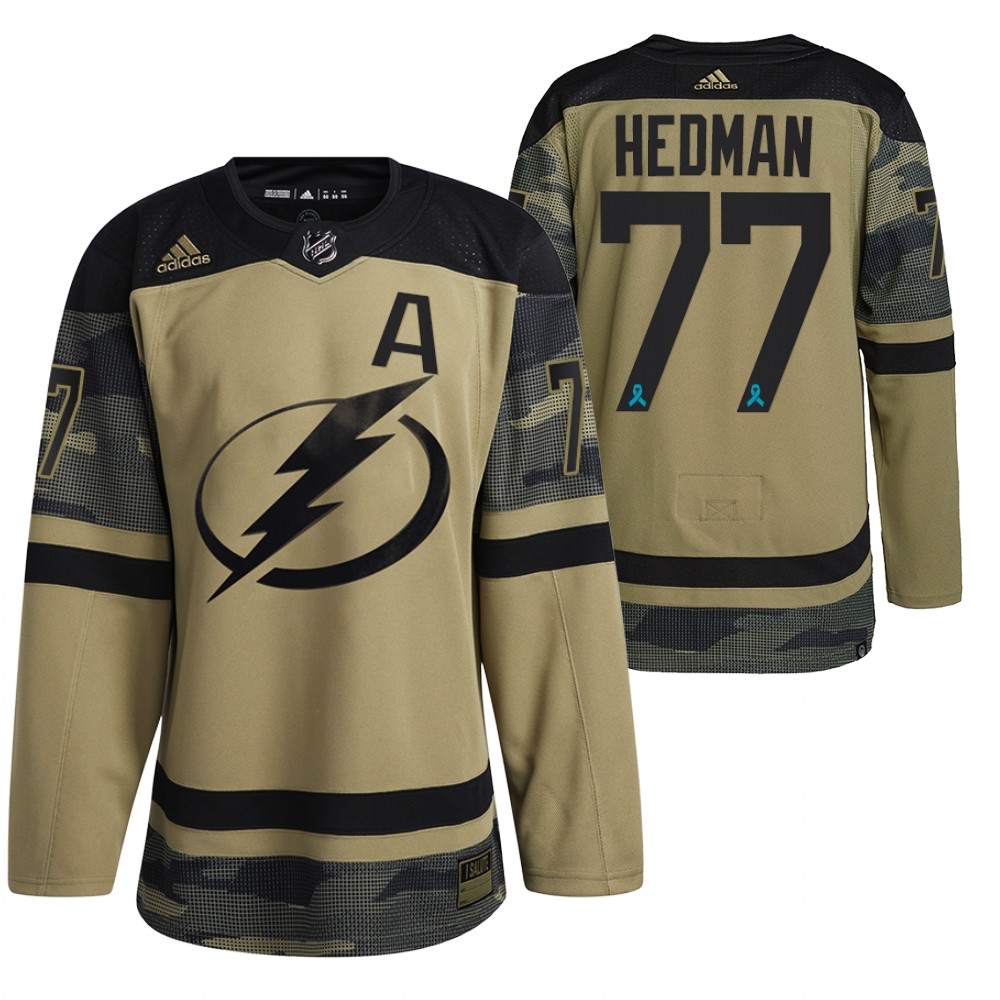 Lightning Victor Hedman Canadian Armed Force Camo 2021 CAF Night Jersey
