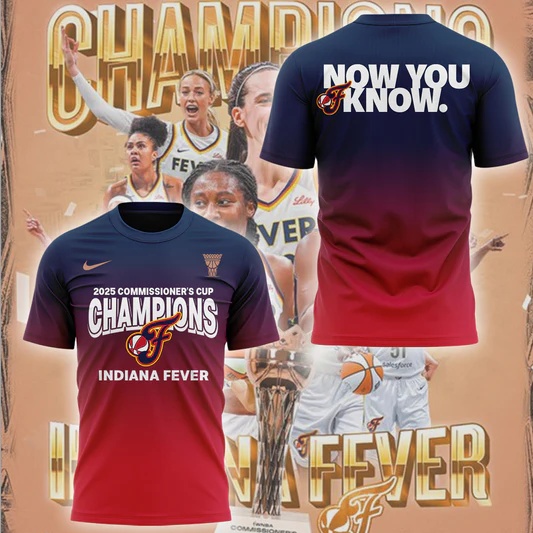 Limited Edition Fever Champions Commissioner’s Cup 2025 Tshirt