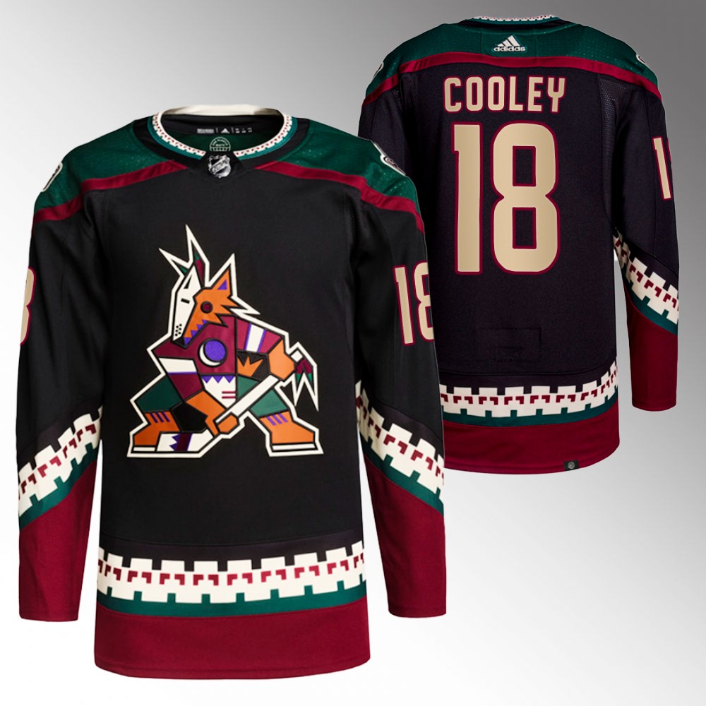 Logan Cooley Arizona Coyotes Black Authentic Primegreen Home Jersey