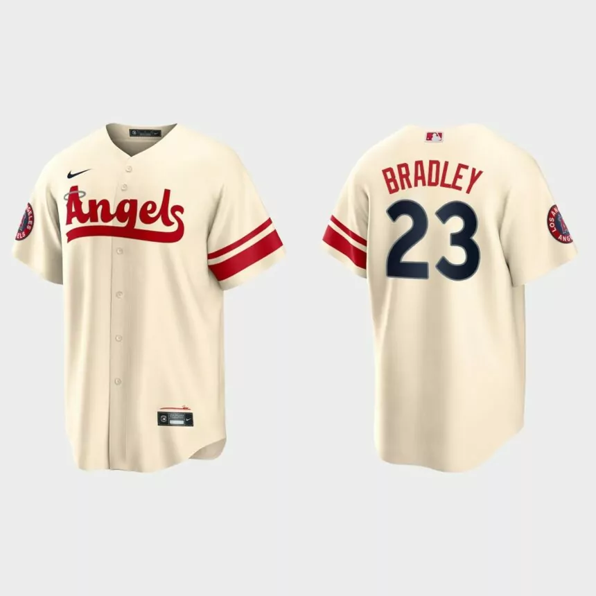 Los Angeles Angels Archie Bradley 2022 City Connect Replica Jersey – Cream