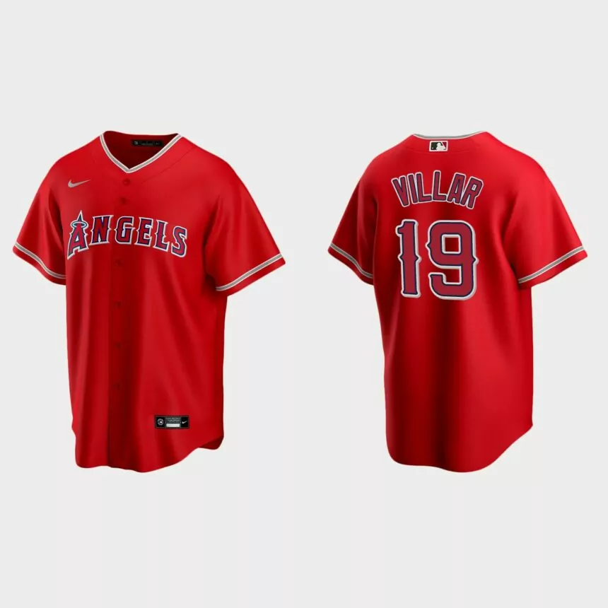 Los Angeles Angels Jonathan Villar Replica Alternate Jersey – Red