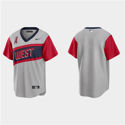 Los Angeles Angels Men's Nike Gray 2021 Little League Classic Game MLB Jersey