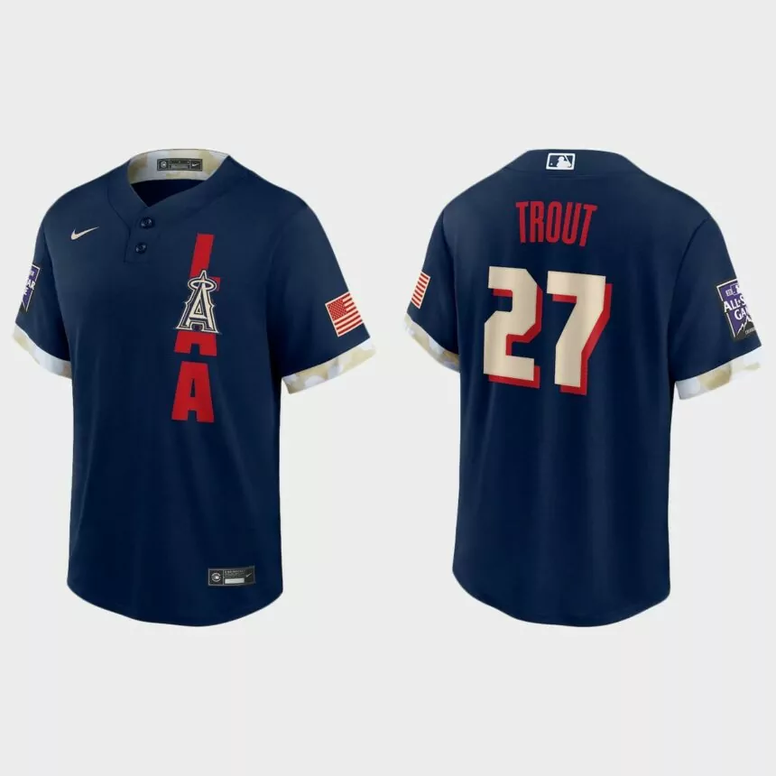 Los Angeles Angels Mike Trout 2021 MLB All-Star Game Replica Jersey – Navy