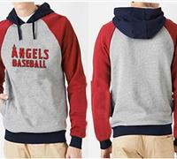 Los Angeles Angels Pullover Hoodie Grey & Red