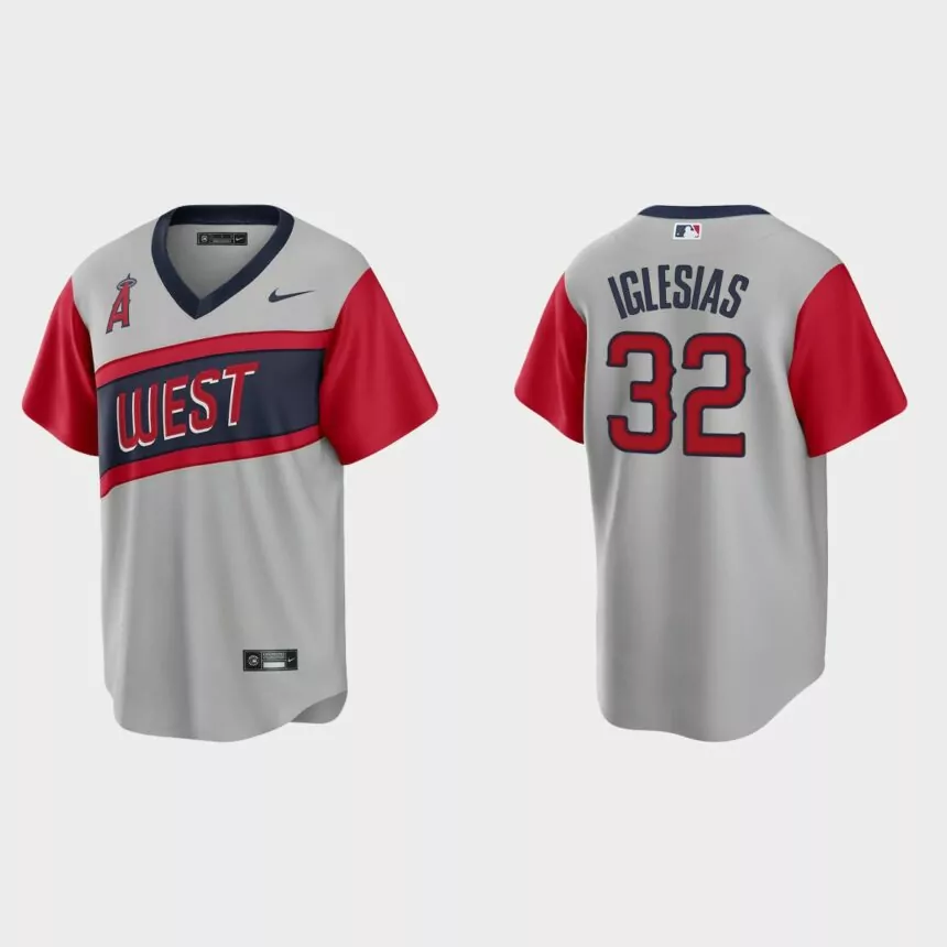 Los Angeles Angels Raisel Iglesias 2021 Little League Classic Road Replica Jersey – Gray