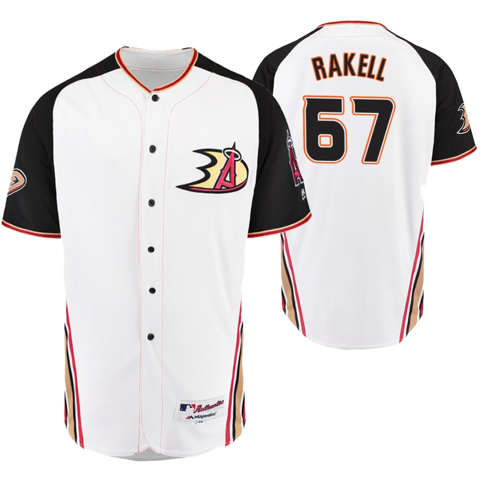 Los Angeles Angels Rickard Rakell White Crossover Los Angeles Angels Flex Base Jersey