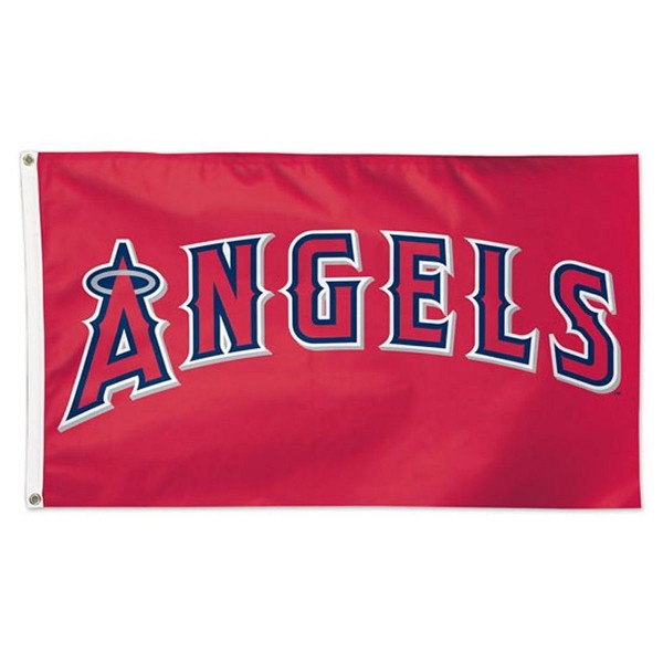 Los Angeles Angels Team Logo Flag