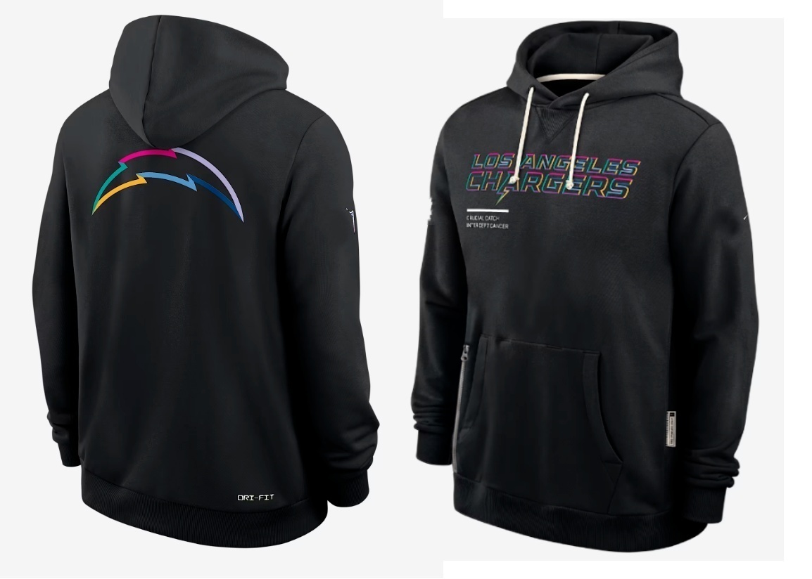 Los Angeles Chargers 2025  Salute to Service  Limited Football Stitched hoodie Jersey