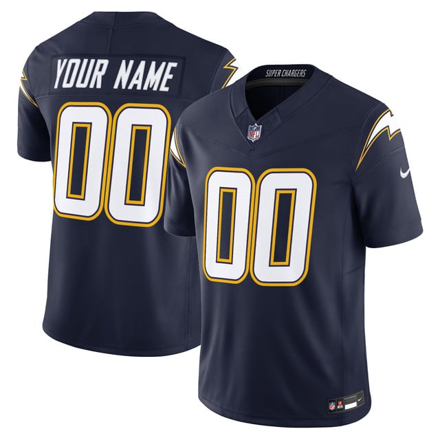 Los Angeles Chargers 2025 Alternate Charger Power Vapor Limited Custom Jersey navy