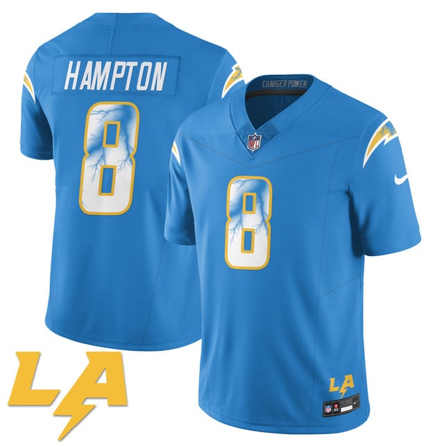 Los Angeles Chargers Rivarly Concept Jersey #8 Omario Hampton