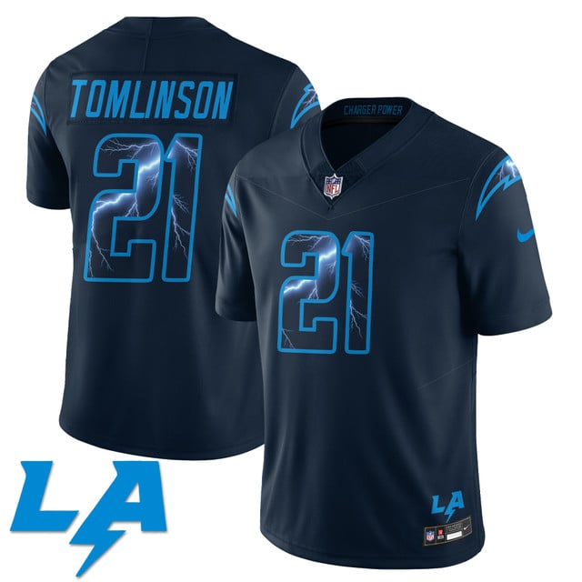 Los Angeles Chargers Rivarly Concept Jersey navy #21 LaDainian Tomlinson