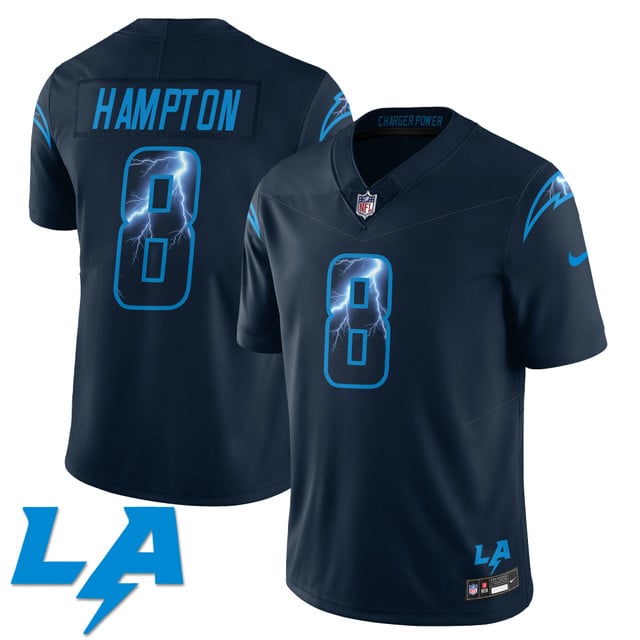 Los Angeles Chargers Rivarly Concept Jersey navy #8 Omario Hampton