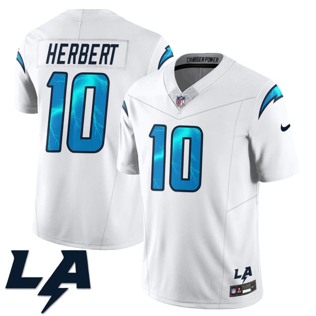 Los Angeles Chargers Rivarly Concept Jersey white #10 Justin Herbert