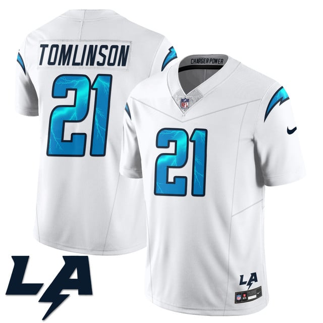 Los Angeles Chargers Rivarly Concept Jersey white #21 LaDainian Tomlinson